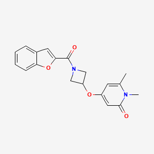 4-((1-(benzofuran-2-carbonyl)azetidin-3-yl)oxy)-1,6-dimethylpyridin-2(1H)-one