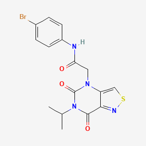 N-(4-bromophenyl)-2-(6-isopropyl-5,7-dioxo-6,7-dihydroisothiazolo[4,3-d]pyrimidin-4(5H)-yl)acetamide