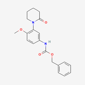 molecular formula C20H22N2O4 B2644903 苄基(4-甲氧基-3-(2-氧代哌啶-1-基)苯基)氨基甲酸酯 CAS No. 923061-21-6