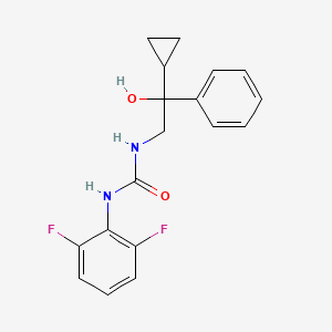 molecular formula C18H18F2N2O2 B2644916 1-(2-Cyclopropyl-2-hydroxy-2-phenylethyl)-3-(2,6-difluorophenyl)urea CAS No. 1448129-38-1