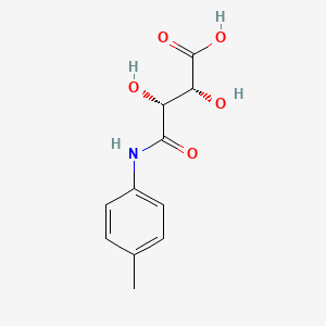 molecular formula C11H13NO5 B2644918 (2R,3R)-2,3-dihydroxy-4-oxo-4-(p-tolylamino)butanoic acid CAS No. 206761-79-7
