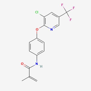 N-(4-{[3-chloro-5-(trifluoromethyl)-2-pyridinyl]oxy}phenyl)-2-methylacrylamide