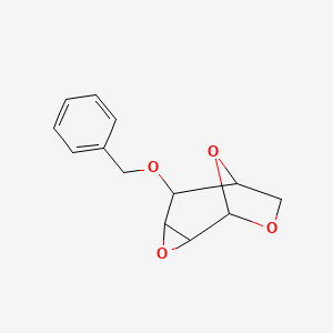 molecular formula C13H14O4 B2644993 5-Benzyloxy-3,8,9-trioxa-tricyclo[4.2.1.0(2,4)]nonane CAS No. 33208-47-8