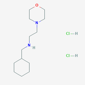 molecular formula C13H28Cl2N2O B2645000 N-(cyclohexylmethyl)-2-morpholin-4-ylethanamine dihydrochloride CAS No. 1158359-97-7
