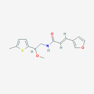 (E)-3-(furan-3-yl)-N-(2-methoxy-2-(5-methylthiophen-2-yl)ethyl)acrylamide