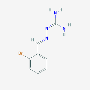 molecular formula C8H9BrN4 B2645014 1-{[(2-溴苯基)亚甲基]氨基}胍 CAS No. 132685-67-7