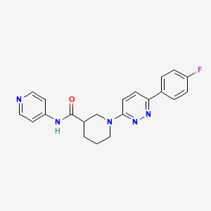 molecular formula C21H20FN5O B2645022 1-(6-(4-fluorophenyl)pyridazin-3-yl)-N-(pyridin-4-yl)piperidine-3-carboxamide CAS No. 1171881-18-7