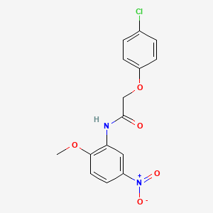 molecular formula C15H13ClN2O5 B2645036 2-(4-氯苯氧基)-N-(2-甲氧基-5-硝基苯基)乙酰胺 CAS No. 315249-36-6