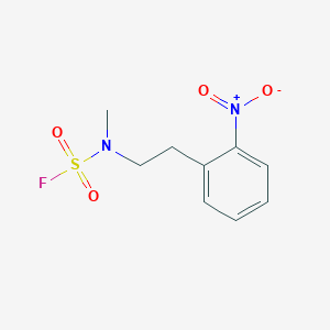 molecular formula C9H11FN2O4S B2645048 N-Methyl-N-[2-(2-nitrophenyl)ethyl]sulfamoyl fluoride CAS No. 2411295-56-0