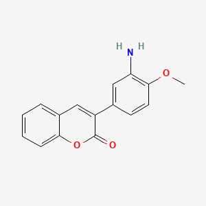 molecular formula C16H13NO3 B2645069 3-(3-amino-4-methoxyphenyl)-2H-chromen-2-one CAS No. 823831-11-4