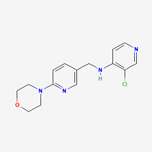 molecular formula C15H17ClN4O B2645072 3-chloro-N-((6-morpholinopyridin-3-yl)methyl)pyridin-4-amine CAS No. 2175979-55-0
