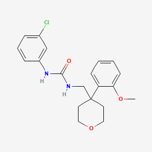 1-(3-chlorophenyl)-3-{[4-(2-methoxyphenyl)oxan-4-yl]methyl}urea