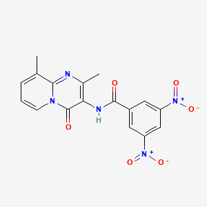 N-(2,9-dimethyl-4-oxo-4H-pyrido[1,2-a]pyrimidin-3-yl)-3,5-dinitrobenzamide