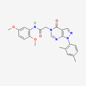 molecular formula C23H23N5O4 B2645093 N-(2,5-dimethoxyphenyl)-2-(1-(2,4-dimethylphenyl)-4-oxo-1H-pyrazolo[3,4-d]pyrimidin-5(4H)-yl)acetamide CAS No. 895000-20-1