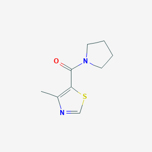 molecular formula C9H12N2OS B2645103 (4-Methyl-1,3-thiazol-5-yl)-pyrrolidin-1-ylmethanone CAS No. 1339726-79-2