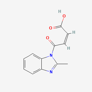 molecular formula C12H10N2O3 B2645107 (Z)-4-(2-methyl-1H-benzo[d]imidazol-1-yl)-4-oxobut-2-enoic acid CAS No. 402944-74-5