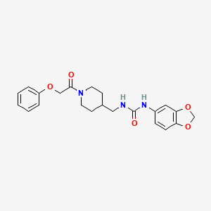 1-(Benzo[d][1,3]dioxol-5-yl)-3-((1-(2-phenoxyacetyl)piperidin-4-yl)methyl)urea