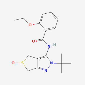 N-(2-tert-butyl-5-oxo-4,6-dihydrothieno[3,4-c]pyrazol-3-yl)-2-ethoxybenzamide