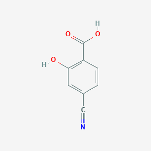 molecular formula C8H5NO3 B2645127 4-Cyano-2-hydroxybenzoic acid CAS No. 4691-71-8