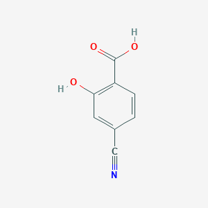 molecular formula C8H5NO3 B2645127 4-氰基-2-羟基苯甲酸 CAS No. 4691-71-8