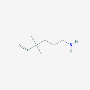 4,4-Dimethylhex-5-en-1-amine