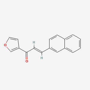 molecular formula C17H12O2 B2645140 (E)-1-(3-呋喃基)-3-(2-萘基)-2-丙烯-1-酮 CAS No. 1164484-98-3
