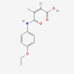 molecular formula C13H15NO4 B2645143 (Z)-4-((4-乙氧苯基)氨基)-3-甲基-4-氧代丁-2-烯酸 CAS No. 367908-48-3