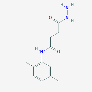 molecular formula C12H17N3O2 B2645152 N-(2,5-Dimethylphenyl)-4-hydrazino-4-oxobutanamide CAS No. 315249-25-3