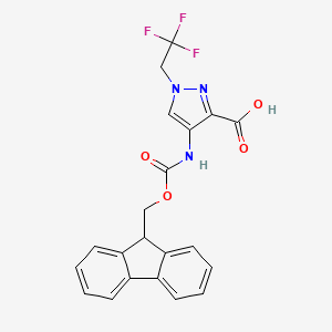 4-(9H-Fluoren-9-ylmethoxycarbonylamino)-1-(2,2,2-trifluoroethyl)pyrazole-3-carboxylic acid