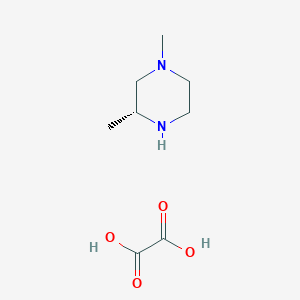 (3R)-1,3-dimethylpiperazine;oxalic acid