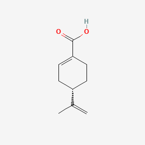 molecular formula C10H14O2 B2645179 4-Isopropenylcyclohexene-1-carboxylic acid CAS No. 23635-14-5; 7694-45-3