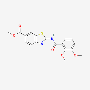 molecular formula C18H16N2O5S B2645193 Methyl 2-(2,3-dimethoxybenzamido)benzo[d]thiazole-6-carboxylate CAS No. 904277-46-9