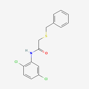 molecular formula C15H13Cl2NOS B2645195 2-benzylsulfanyl-N-(2,5-dichlorophenyl)acetamide CAS No. 195141-72-1