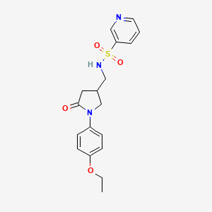 N-((1-(4-ethoxyphenyl)-5-oxopyrrolidin-3-yl)methyl)pyridine-3-sulfonamide