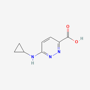 molecular formula C8H9N3O2 B2645208 6-(环丙基氨基)哒嗪-3-羧酸 CAS No. 1178768-37-0