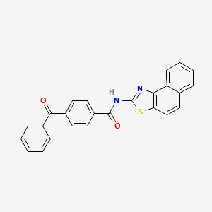 molecular formula C25H16N2O2S B2645209 4-benzoyl-N-(naphtho[1,2-d]thiazol-2-yl)benzamide CAS No. 392236-82-7