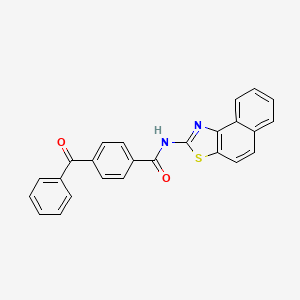 molecular formula C25H16N2O2S B2645209 4-苯甲酰基-N-(萘并[1,2-d]噻唑-2-基)苯甲酰胺 CAS No. 392236-82-7