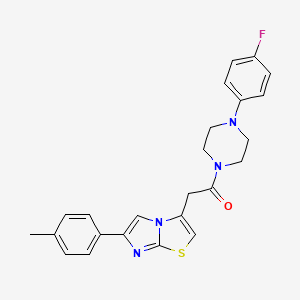 1-(4-(4-Fluorophenyl)piperazin-1-yl)-2-(6-(p-tolyl)imidazo[2,1-b]thiazol-3-yl)ethanone