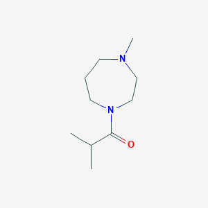 molecular formula C10H20N2O B2645222 2-Methyl-1-(4-methyl-1,4-diazepan-1-yl)propan-1-one CAS No. 925126-03-0