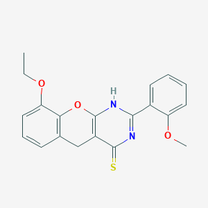 9-ethoxy-2-(2-methoxyphenyl)-3H-chromeno[2,3-d]pyrimidine-4(5H)-thione