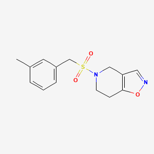 molecular formula C14H16N2O3S B2645261 5-[(3-methylphenyl)methanesulfonyl]-4H,5H,6H,7H-[1,2]oxazolo[4,5-c]pyridine CAS No. 1903540-37-3