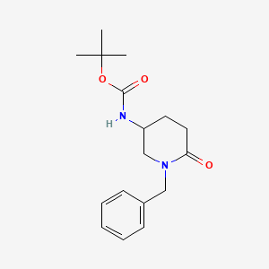 molecular formula C17H24N2O3 B2645283 叔丁基 n-(1-苄基-6-氧代哌啶-3-基)氨基甲酸酯 CAS No. 1824405-74-4