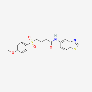 4-((4-methoxyphenyl)sulfonyl)-N-(2-methylbenzo[d]thiazol-5-yl)butanamide