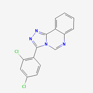 molecular formula C15H8Cl2N4 B2645336 3-(2,4-Dichlorophenyl)-[1,2,4]triazolo[4,3-c]quinazoline CAS No. 129177-17-9