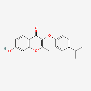 molecular formula C19H18O4 B2645344 7-Hydroxy-3-(4-isopropyl-phenoxy)-2-methyl-chromen-4-one CAS No. 201284-88-0