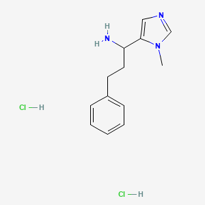 1-(3-Methylimidazol-4-yl)-3-phenylpropan-1-amine;dihydrochloride