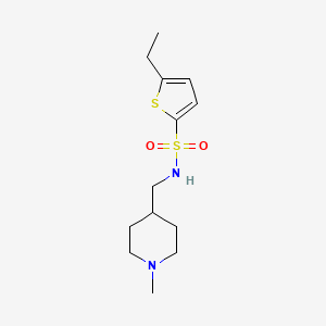 5-ethyl-N-((1-methylpiperidin-4-yl)methyl)thiophene-2-sulfonamide