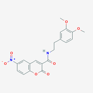 N-(3,4-dimethoxyphenethyl)-6-nitro-2-oxo-2H-chromene-3-carboxamide