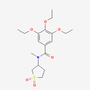 N-(1,1-dioxo-1lambda6-thiolan-3-yl)-3,4,5-triethoxy-N-methylbenzamide