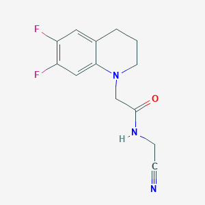 N-(cyanomethyl)-2-(6,7-difluoro-1,2,3,4-tetrahydroquinolin-1-yl)acetamide